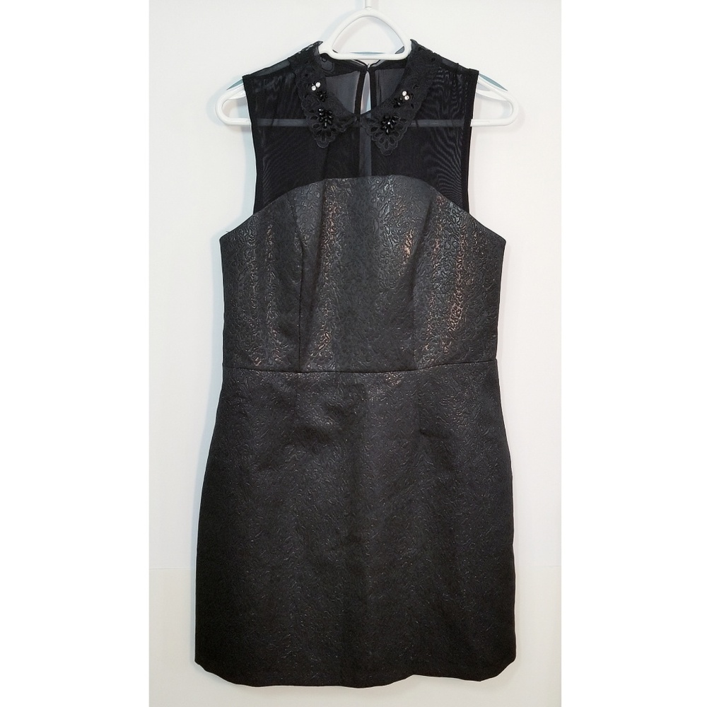Miss Selfridge black jacquard dress